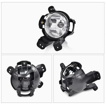G-PLUS Fog Lights Bumper Lamps Left+Right w/Bulbs Compatible with Chevy Trax LS/LT/LTZ models only 2015 2016 GM2592312, GM2593312, 95227855, 95227856 Clear Lens Chrome Housing