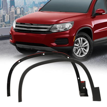 G-PLUS Front Fender Flares Compatible with VW Tiguan 2012-2017, Left & Right Wheel Opening Molding Trim, 5N0854732B9B9, VW1291106