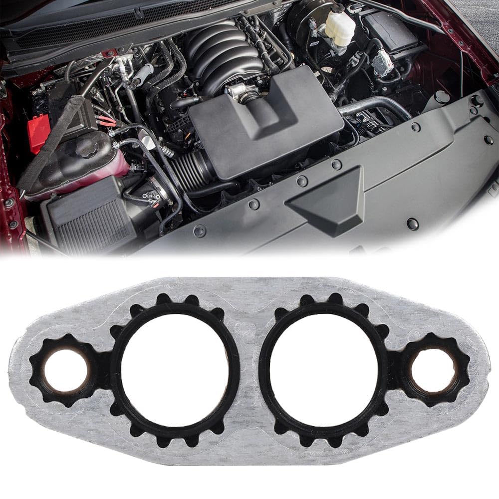 G-PLUS Engine Oil Cooler Gasket Compatible with 1999-2020 Cadillac Escalade Chevy Silverado Suburban GMC Sierra 15203889