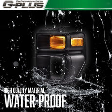 G-PLUS Headlight Trim Bezel with Signal Light for Ford E150 E250 E350 2008-2019 Front View