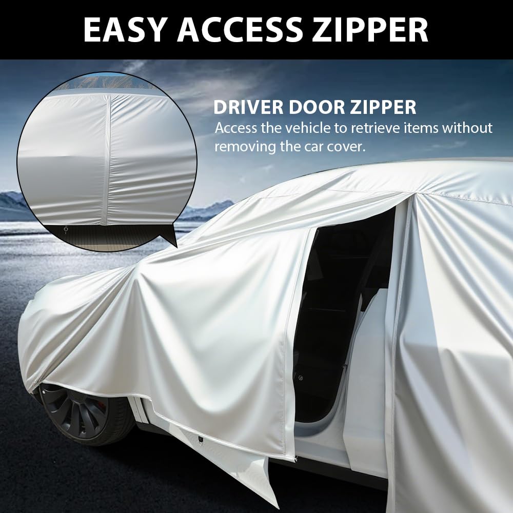 Heavy-Duty SUV Car Cover Waterproof All Weather for Universal SUV, Outdoor Rain Sun Snow UV Protection, Indoor Dust and Scratch Resistant YL (187 * 75 * 69 inch)