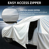 Car Cover Waterproof All Weather For Universal SUV,Full Exterior Cover with Door Zipper and Cotton Lining,Outdoor Rain Sun Snow UV Protection, Indoor Dust and Scratch Resistant YL (187*75*69 inch)