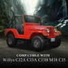 G-PLUS Side Step Kit Compatible with Willys CJ2A CJ3A CJ3B M38 CJ5 Jeeps