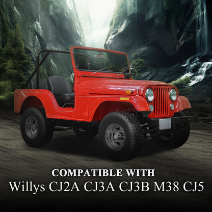 G-PLUS Side Step Kit Compatible with Willys CJ2A CJ3A CJ3B M38 CJ5 Jeeps