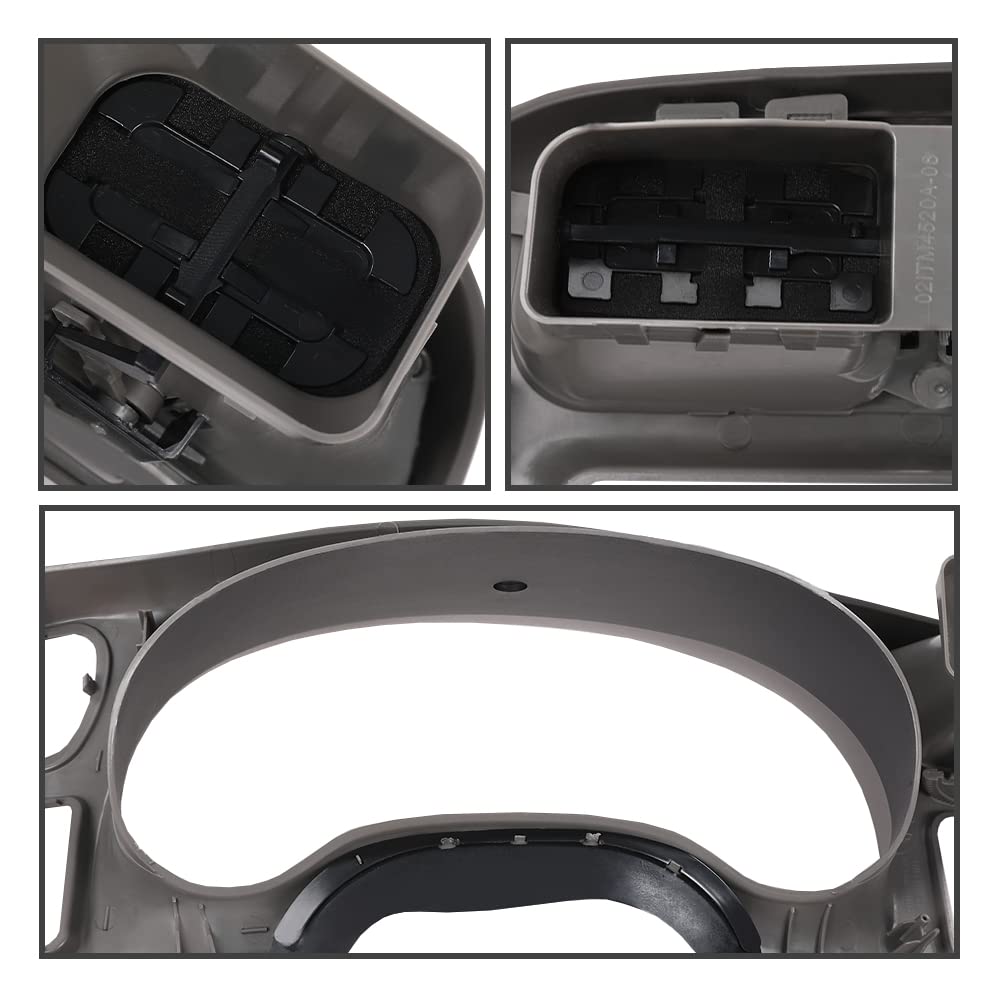 G-PLUS Dash Trim Bezel Cover Light Gray Compatible with Blazer Jimmy Sonoma S10 1998-2004 (Not Fit Double Din)