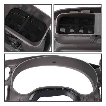 G-PLUS Dash Trim Bezel Cover Light Gray Compatible with Blazer Jimmy Sonoma S10 1998-2004 (Not Fit Double Din)