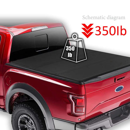 G-PLUS T3 Tri-Fold Hard Lock 5Ft Truck Tonneau Cover Compatible with Toyota Tacoma 2016-2021 | for Fleetside/Styleside Models Only | 5' Extra Short Bed |