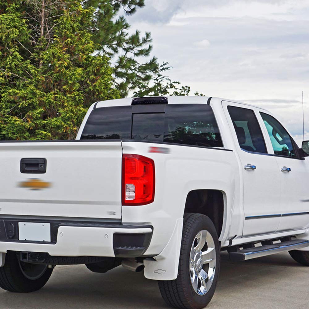 G-PLUS Full 3rd Third Brake Cargo Lights Rear Roof Center High Mount Stop Light Lamp Compatible with Chevy Silverado GMC Sierra 1500 2500HD 3500 HD 2014-2018 White and Red