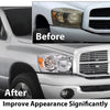 G-PLUS Headlights w/Bulbs Right Passanger Side Compatible with Dodge Ram 1500 2006-2008/Fit Dodge Ram 2500 3500 2006-2009,Clear Lens Chrome Housing Amber Reflector Bumper Headlamps,faros Assembly