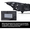 G-PLUS Halogen Headlight Left Side w/Bulbs Compatible with Buick Regal 2014 2015 2016 2017 Clear Lens Chrome Housing GM2502413, 13409902 Bumper Headlamps,faros delanteros
