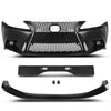 G-PLUS Black Lexus IS Front Bumper Kit + Lip + Plate (2006-2013 LX IS IS250 IS350 & 14+ F-Sport)