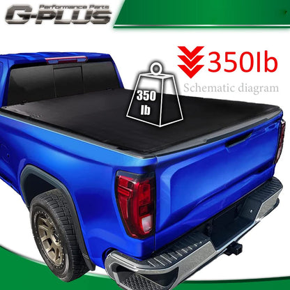 G-PLUS Soft Top T3 Tri-Fold Bed Truck Tonneau Cover Replacement for 2019-2022 Chevy Silverado/GMC Sierra 1500 New Body,5'8" Bed (69") Not for Factory Side Storage Box