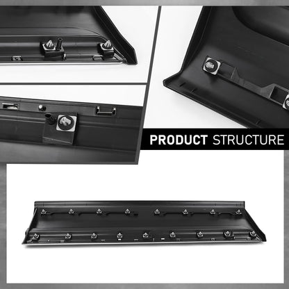 G-PLUS Front Right Lower Door Molding W/Silver Trim, Compatible with Ford Explorer 2011-2015, Passenger Side, BB5Z7820878BA, FO1305111
