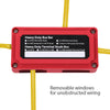 G-PLUS Nylon 30 Fiberglass Red Distribution Box 12 Terminal Ground Power Distribution Junction Block Kit 12V 100A