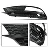 G-PLUS Front Bumper Lower Fog Light Grille Cover Grill Panel Pair Compatible with Audi A5 2012-2016/Fits Audi A5 Quattro 2012-2016/ Not fit for S5/ RS5/ A5 S-Line