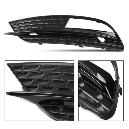 G-PLUS Front Bumper Lower Fog Light Grille Cover Grill Panel Pair Compatible with Audi A5 2012-2016/Fits Audi A5 Quattro 2012-2016/ Not fit for S5/ RS5/ A5 S-Line