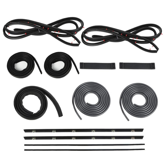 G-PLUS Door Window Trim Molding Seal Garnish Whisker Set Compatible with Suzuki Samurai SJ410 SJ413 Jimny