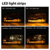 G-PLUS LED Bar Plank Headlights HEADLIGHTS | Fit Dodge Ram 1500 2500 3500 2013-2018 Projector Headlight Clear Lens Clear Housing Clear Reflector CH2503217 55277409AD Bumper Headlamps,faros delanteros Assembly