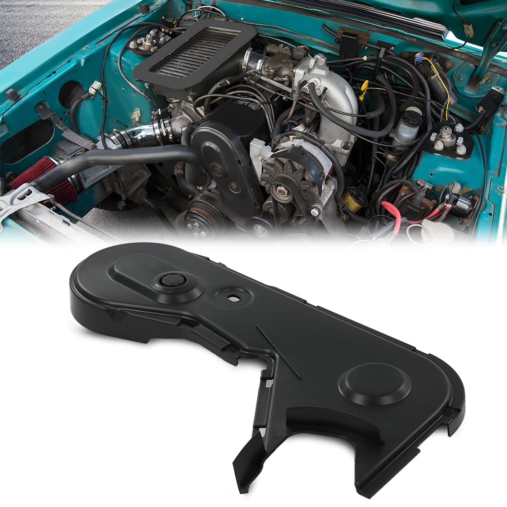 G-PLUS Timing Belt Cover Compatible with 1991-1994 Ford Ranger 2.3L 140cid Engine/1991-1993 Ford Mustang 2.3L 140cid Engine F3ZZ6019A, F1ZZ6019A, F37E6E011AA