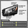 G-PLUS LED Headlight w/o AFS Left Driver Side Compatible with Benz GLC 2016 2017 2018 2019 Without AFS 2539061301 Black
