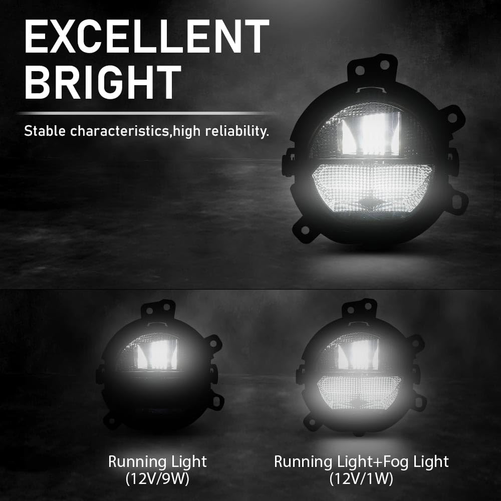 G-PLUS Bumper Fog Light Lamp Compatible with Mini Cooper F54 F55 F56 F57 2014-2021 Front Left