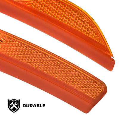 G-PLUS Side Marker Light Compatible with Chrysler 200 2015 2016 2017 68206450AA 68206449AA CH2551131 CH2550131 Front Left and Right Side Markers Corner Lamp Parking Light Cornerlight Amber