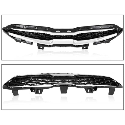 G-PLUS Front Upper Grille Grill With Chrome Trim Compatible with Kia Forte 2019 2020 86350M7010 86350M6000