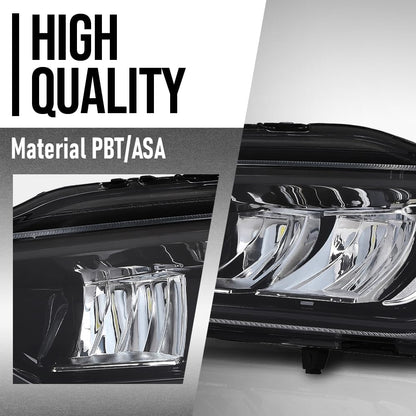 G-PLUS Left Side Front Bumper Fog Light Fog Lamp Compatible with Volvo XC90 XC60 S90 V90 2016 2017 2018 2019 2020 2021 2022 2023 2024 31395865 Black