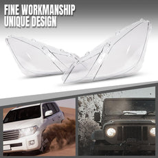 G-PLUS Headlight Lens Cover 2PCS for Benz E-Class W207 E350 E500 Coupe 2010-2013 Clear Product Features