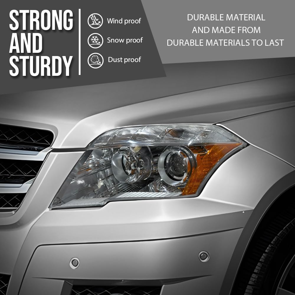 G-PLUS Headlight Lens Cover Compatible with Benz GLK Class X204 2009-2012 Left & Right Front Headlamp Lens Cover Clear