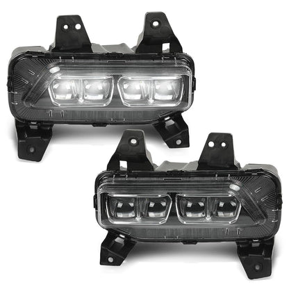 G-PLUS LED DRL Front Fog Lights Kit Driving Running Lamp Compatible with Kia Telluride 2020-2022 Without Wiring Harness