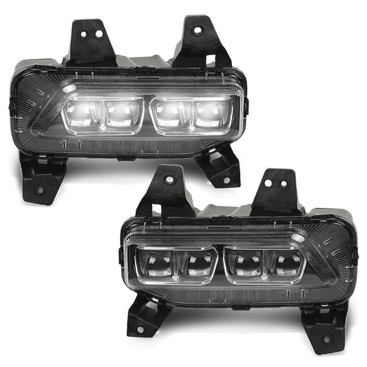G-PLUS LED DRL Front Fog Lights Kit Driving Running Lamp Compatible with Kia Telluride 2020-2022 Without Wiring Harness