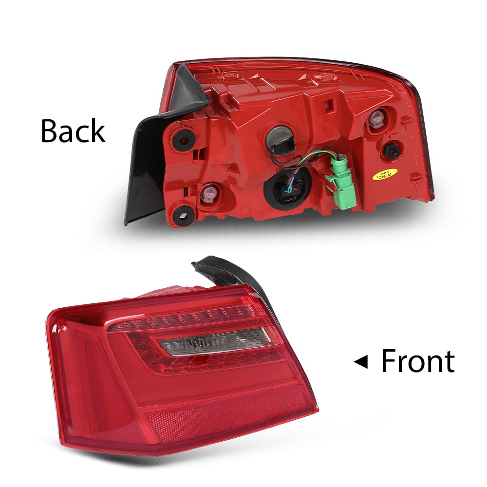 G-PLUS LED Tail Light Assembly Rear Brake Lamp Left Compatible with Audi A6 C7 2012-2016,Not Fit for S Line/TDI / S6 Model 4G5945093A Luces Traseras Faros Traseros