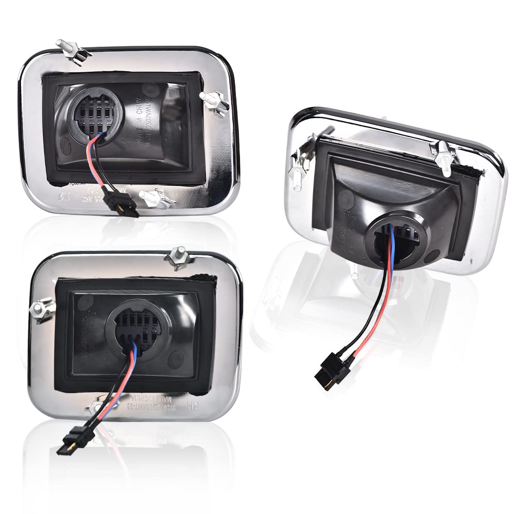 G-PLUS LED Front Park Signal Lamp Compatible with 03-08 H2 05-08 H2 SUT Left Right LED Corner Signal Lights Parking Lamps Turn Signal Marker Light Front Fender Replacement 2pcs