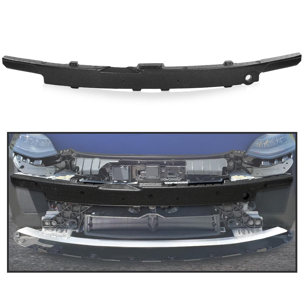 G-PLUS Front Bumper Reinforcement Absorber Foam Compatible with Tesla Model 3 2017-2023 1104669-00-F, 110466900F, 1104669 00 F Black