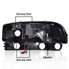 G-PLUS LED Headlights Assembly Fit GMC Sierra 1500HD 2500HD 3500 1999-2007/Fit GMC Yukon XL 1500 2500 1999-2006,Headlamps Clear Lens Chrome Housing Amber Reflector,faros delanteros