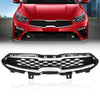 G-PLUS Front Upper Grille Grill With Chrome Trim Compatible with Kia Forte 2019 2020 86350M7010 86350M6000