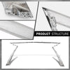G-PLUS Front Bumper Grille Molding Insert Chrome Compatible with LX RX350 RX450h 2016-2019 LX1210114, 5312148130, 53121-48130, 5312148130 ABS Silver