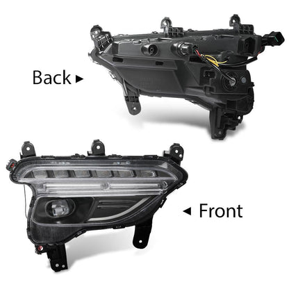 G-PLUS Front LED Fog Lights Left Right Side Pair Compatible with Hyundai Santa Fe Sport 2017-2018 922014Z510, 922024Z510