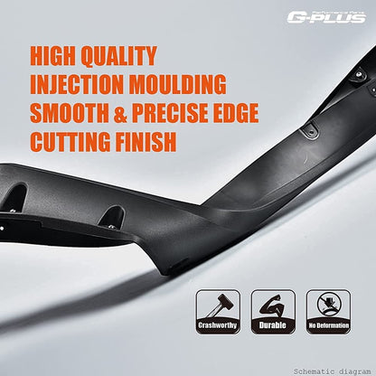 G-PLUS Fender Flares, Compatible with 2014-2018 Chevy Silverado 2500HD/3500HD, (Fit Fleetside with 69.3" Short Bed Crew Cab Models), Textured Black Pocket Rivet Bolt Style Wheel Cover 4pcs