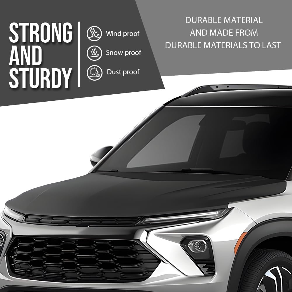 G-PLUS Front Hood Panel Compatible with Chevy Trailblazer 2021-2025 Black