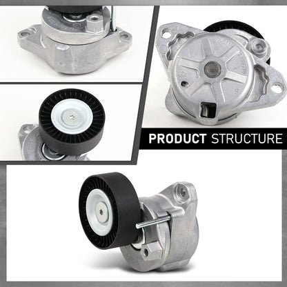 G-PLUS Engine Drive Belt Tensioner & Idler Pulley Serpentine Kit Compatible with Benz GL450 GLK350 ML350 S550 SL550 SLK350 2722021419, 6PK2404, 2722000270, 2722021019