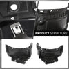 G-PLUS Front Left+Right Side Fender Liners Compatible with Audi A6 S6 2016-2018 4G0853888J, 4G0853887J