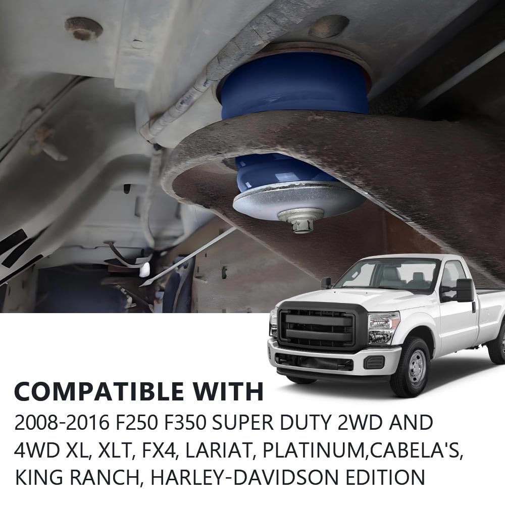 G-PLUS Body Cab Mount Bushing Kit Compatible with Ford F250 F350 Super Duty 2WD and 4WD 2008-2016 KF04060BK Blue