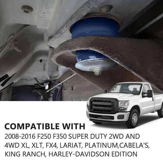 G-PLUS Body Cab Mount Bushing Kit Compatible with Ford F250 F350 Super Duty 2WD and 4WD 2008-2016 KF04060BK Blue