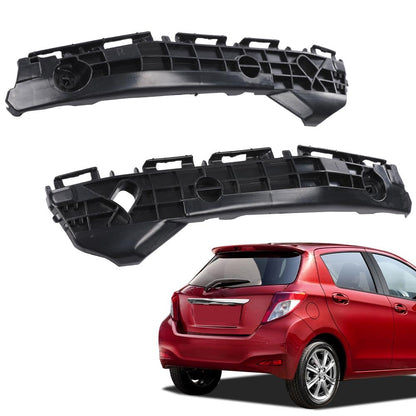G-PLUS Rear Bumper Retainer Bumper Support Bracket Left & Right Side Compatible with Toyota Yaris CE L LE SE 2012-2014 5257552171, TO1133120, 5257652151, TO1132120 Set of 2