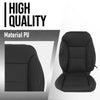 G-PLUS Seat Covers Full Kit Factory Style Compatible with Chevy Silverado 1500/2500/3500 LT, Custom and Trailboss Crew Cab New Body Style 2019 2020 2021 Black