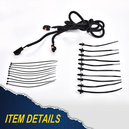 G-PLUS Fog Light Wiring Harness Compatible with 2002-2008 Dodge Ram 1500 2500 3500 Truck Driver & Passenger Side
