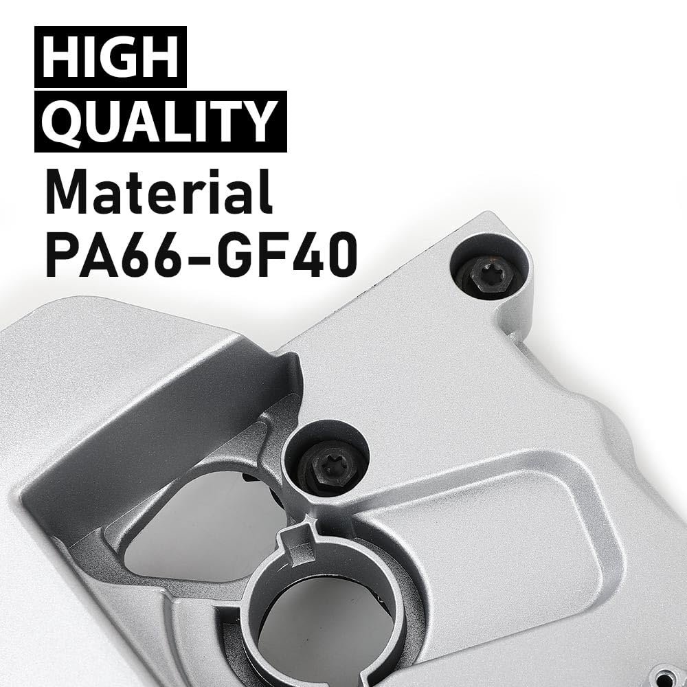 G-PLUS Left Engine Valve Cover w/Gasket Compatible with Audi A4 2005-2008/ Fit Audi A6 2005-2011 06E103471G, V104953, 0360037 Silver