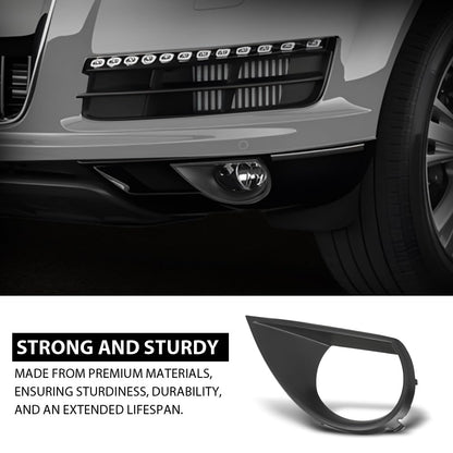 G-PLUS Front Left Fog Light Grill Cover, Compatible with Audi Q7 2010-2015, Driver Side, AU1038111, 4L0807489A